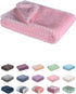Fuzzy Blanket for Baby - Soft Warm Cozy Coral Fleece Toddler Receiving Blanket for Crib, Stroller (28Wx40L)