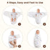 100% 3 Pack 0-3 PHF Cotton Baby Swaddle Sleep Sacks for Newborn, Soft Breathable Baby Swaddle Sack Months for Boys