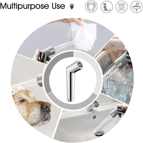 GORKEM Set Set) Handheld Bidet Sprayer for Toilet, Spray Attachment with Hose for Feminine Wash, Baby Cloth Diaper