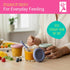 4oz Set 12 Elk and Friends Borosilicate Glass Baby Food Storage Jars with Silicone Lid | Strong Glass | of | Microwave