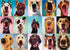 WESEN 1000 Piece Jigsaw Puzzle for Adult & Kid - Festive Holiday Animal Dogs Jigsaw Puzzle Adult for Stress Relief