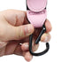 2 Pcs Durable Leather Stroller Hooks for Diaper Bags, Stroller Clips for Wheelchair and Shopping Carts, Pink