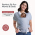 Momcozy 8-35 lbs, Baby Wrap Carrier, Easy to Wear Infant Carrier Slings, Lightweight Hands Free Baby Sling, Adjustable