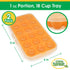 Sprout Cups (2 Pack) Baby Food Storage Tray - Silicone Pop Out Portion Freezer Tray - Breast Milk and Food Storage Made