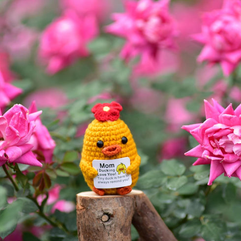 Mommy 01) Funny Crochet Handmade Emotional Ducks Gifts for Mom Mothers Day Mental Support Mother Birthday Christmas