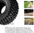 4PCS RC Crawler Rubber Tires, 1.0in Black Wheels for 1/18 1/24 TRX4M, SCX24, FCX24