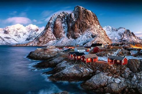 Ravensburger Hamnoy, Lofoten 3000 Piece Jigsaw Puzzle for Adults - Premium Quality, Durable Blueboard