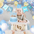 Vnysh 1/2 4PCS 6 Set 1/2 6 Birthday Boy Half Birthday Decorations Khaki Month Party with Way to One Banner, Halfway