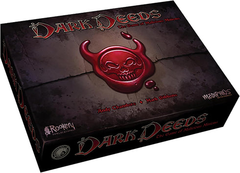 Modiphius Entertainment Dark Deeds - Darkly Humorous Strategy Board Game for Ages 14+, 2-5 Players, 60 Min
