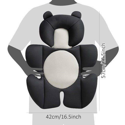G Ganen Black Bear Comfort Cushion for Stroller and Seat
