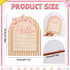 Goktvai Hello World Newborn Sign, Wooden Pink Bow Baby Announcement Sign Funny Newborn Announcement Board Suitable