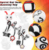 0-6 4 Car Seat Toys for Babies, Months Stroller Activity Black White Baby Spiral Plush Toys Newborn High Contrast