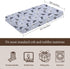 KuphiL10C Mattress-28x52 Cartoon Western Horses Pattern Baby Sheets for Crib, Unisex Farm Animals Horse ABC Letters