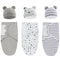 ATONGQI 3-Pack Organic Baby Swaddle Sleep Sacks - Newborn Swaddle Sack - Ergonomic