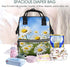 FHEDVBN Backpack Mummy Backpacks Daypack Spring Daisy Flowers Diaper Bag for Women Multifunction Waterproof for Mom