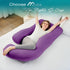 Sasttie Pregnancy Pillows for Sleeping, U Shaped Cooling Full Body Pillow with Removable Cover, Pregnant Women Must