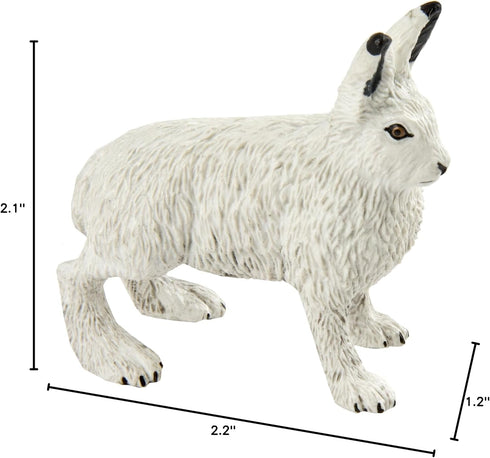 Safari Ltd. Arctic Hare Figurine - 2.5" Detailed Plastic Model Figure for Boys, Girls & Kids Ages 3+