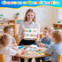 Kit310 Set Sundaymot Magnetic Alphabet Letters Pcs with Magnetic Board and Organizer Bag, Upper and Lower Case Wooden