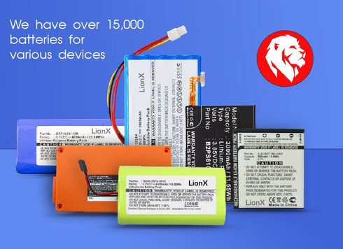 LIONX 1050mAh 3.89Wh Battery for Touch Screen Baby Monitor /
