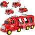 IHAHA Fire Truck Toys for 3 4 5 6 Years Old Boys