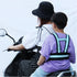 ljhnba Child Motorcycle Harness Baby for Carrier for Seat Adjustable Breathable for Kids Attached to Ad