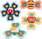 Spinner Toys for Babies - 4pcs Baby Spinners with Suction Cups for Sensory Development & High Chair