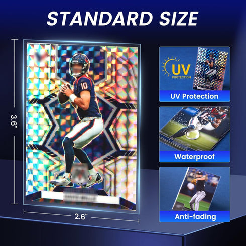 SEFOWG 5000ct Clear Card Sleeves for Trading Cards, Baseball Sports Soft Sleeves, Ultra Soft Plastic Card Protector