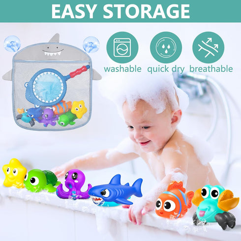 GZHFMUS 1-3,Water No Hole Mold Free Baby Bath Toys for Kids Ages Toys for Babies and Toddlers,Ocean Animal Bath Toys