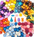 MIKNEKE 162 Wooden Loose Parts Sensory Bin Filler Toys - Mandala Rainbow Stacker Open Ended Educational Toys