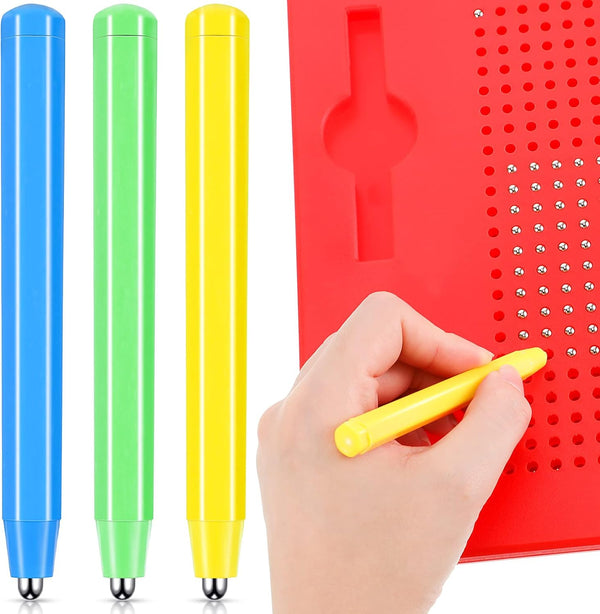 3 Pieces Replacement Stylus Magnetic Drawing Pen for Play Magnapad Magnetic Drawing Board Writing Tablet A to Z and