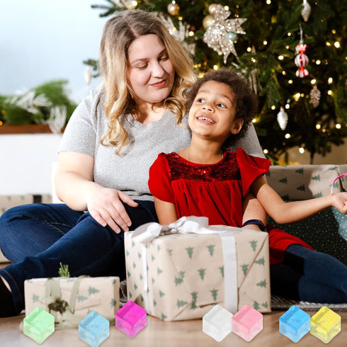 Sketsia 24 Ice Cube Sensory Toys Pcs Squishy Fidget Stress Cube for Adults Kids Anxiety Stress Relief Hand Therapy