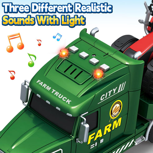 3 1 3 4 5 6 7 25" SpringFlower Toddler Boy Toys, Extra Large Farm Truck with Tractors, in Vehicle Car Truck Toys
