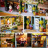 Spilay DIY Miniature Dollhouse Wooden Furniture Kit, Handmade Mini Iron Box Theater Model, 1:24 Scale Toys