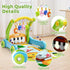 2 1 Tummy 0-6 12-18 Baby Gym Play Mat with Walker, IN Kick and Play Piano Activity Center with Light & Music, Time Mat