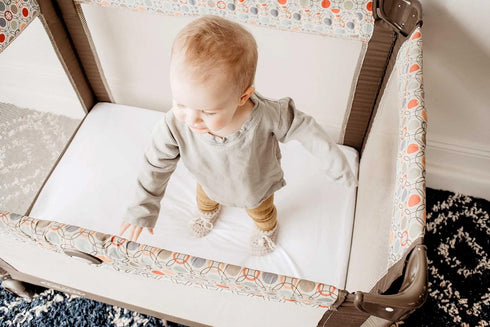 SHEETWORLD.COM 26 47 inches, 100% SheetWorld Baby Fitted Oval Crib Sheet Fits Stokke Sleepi x Cotton Jersey