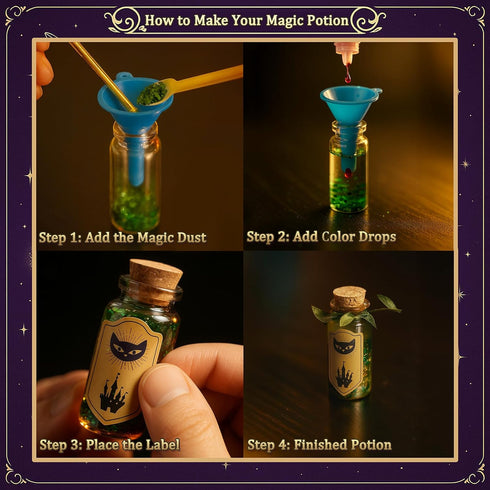 20 6 7 8 9 10 11 12 AMIZEY Potion Kits for Kids Bottles with Magic Growing Crystal, Arts and Crafts for Kids, Halloween