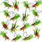 16Pcs Plastic Grasshoppers Toys for Kids, Fake Bugs Easter Party Favors for Insect Themed Party