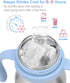 1-3 8oz Bakpoco Stainless Steel Straw Sippy Cup for Toddlers Years Old, Insulated Toddler Water Bottle Baby Training