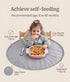 Generic Set Baby bib Food Catcher Bib and Tray | High Chair Self Feeding, Self Eating | No-Mess Mealtime | Easy Cleanup