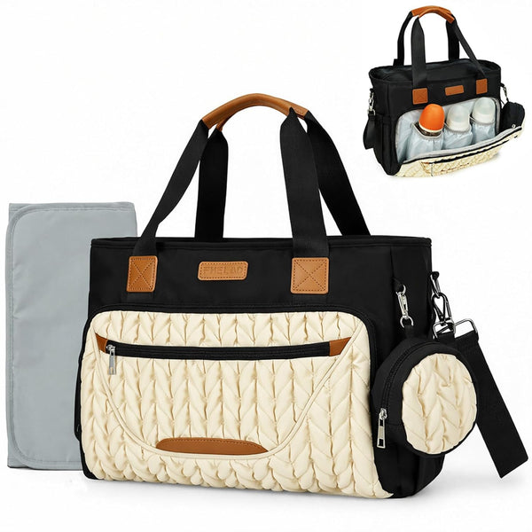 FHELAD Diaper Bag Tote, Crossbody Diaper Bag for Labor & Delivery, 16