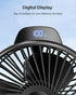 Koonie Portable Stroller Fan for Baby, Rechargeable, 3 Speeds, 360° Rotation, 25db Low Noise, Clip-on for Car Seats,