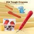 12 4-8 1-3, JUPITEARTH Colors Crayons for Kids Ages with Coloring Book & Bonus Stickers, Non-Toxic & Washable Triangle