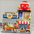 Japanese Street View Building Kits, 722 PCS Modular House Building Set, Mini DIY Model Set for Adults and Teens.
