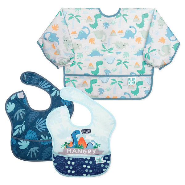 Bumkins - SuperBibs + Sleeved Bib - For Boys & Girls, Babies