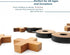 BSIRI Tic Tac Toe Wooden Board Game with X-O Pieces, Unique Gifts for Kids and Adults