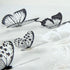 Butterfly Wall Stickers Decal - 36 PCS 3D Black and White Butterfly Stickers with Adhesive for Baby Kids Bedroom