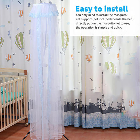 Breathable Dome Mosquito Net for Cribs - Toddler Bed Canopy