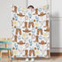 Baby Western Cowboy Blue Blankets - Soft Receiving Blanket for Boy, 30x40 for Newborn Nursery Stroller