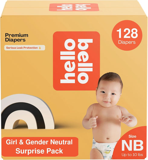 Hello Bello Newborn Premium Diapers, (Size NB - Up to 10 lbs)