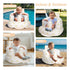 3 Summer AirSwim Inflatable Baby Seat, Inflatable Baby Chair for Babies Months and Up, Blow Up Chair with Built in Air